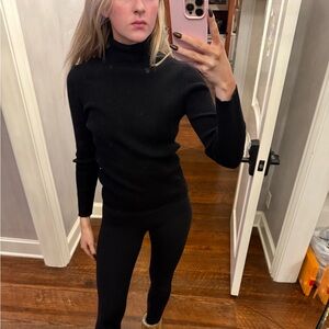 Black Turtleneck Sweater